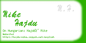 mike hajdu business card